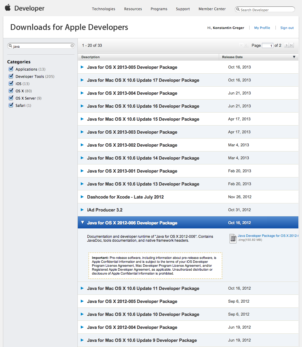 java 6 for mac download